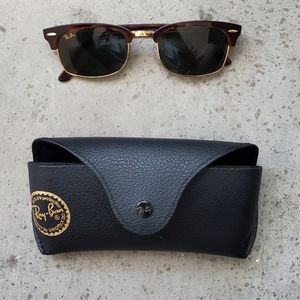 Ray Ban Clubmaster Green Classic G-15 Square Sungl